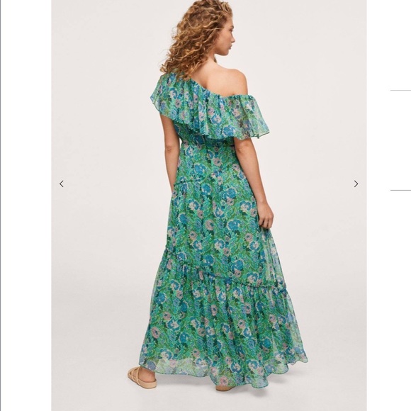 Mango Ruffle Printed Dress - Picture 3 of 8